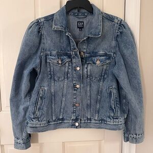 Puff Sleeve Icon Denim Jacket Women’s XL